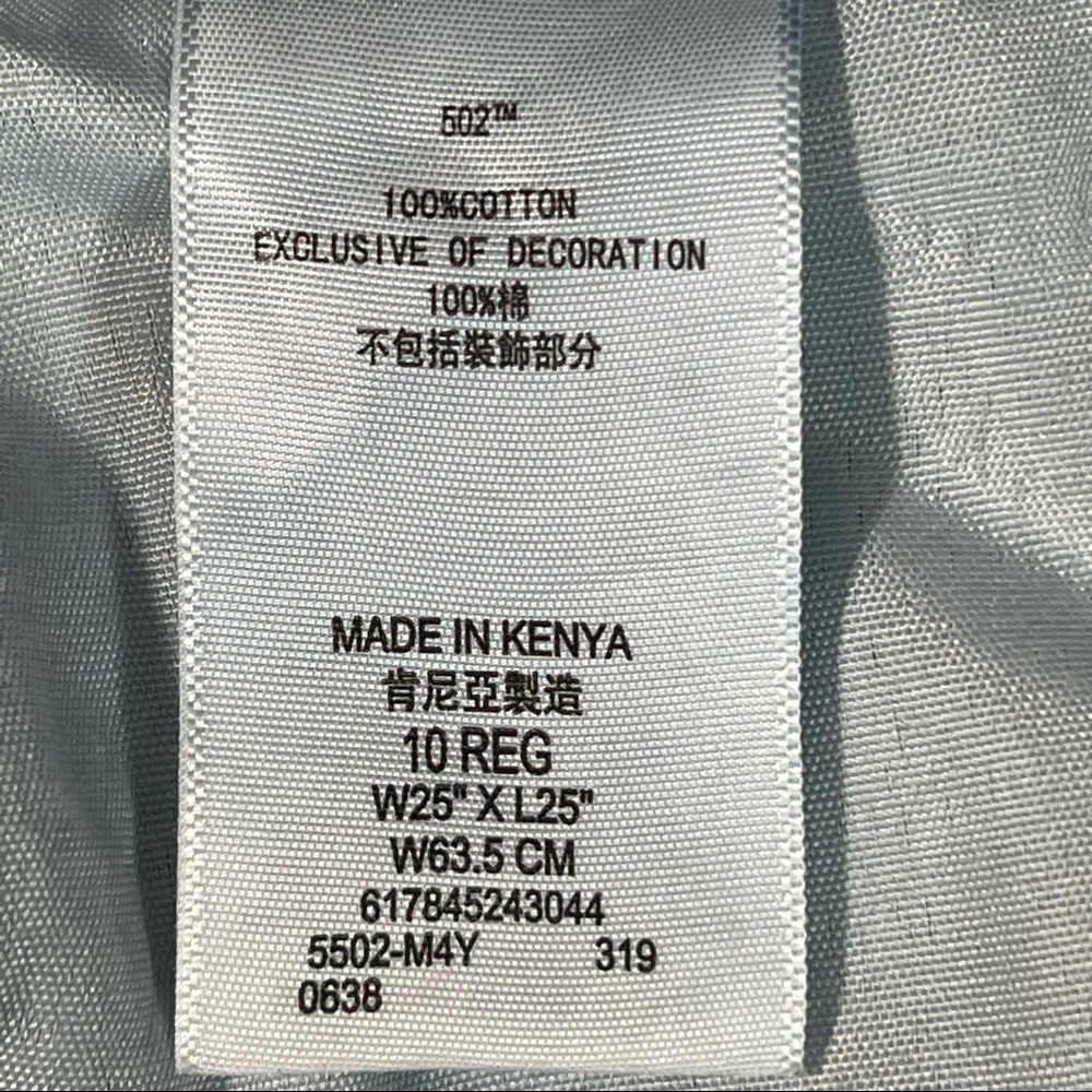LEVIS 502 Regular Taper W25 L25 Distressed Jeans - Picture 9 of 10